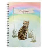 Aangepaste naam: bengaal kat pakket notitieboek (Voorkant)