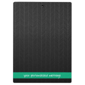 Aangepaste Naam & Bericht Gepersonaliseerd Modern  Klembord (Achterkant)