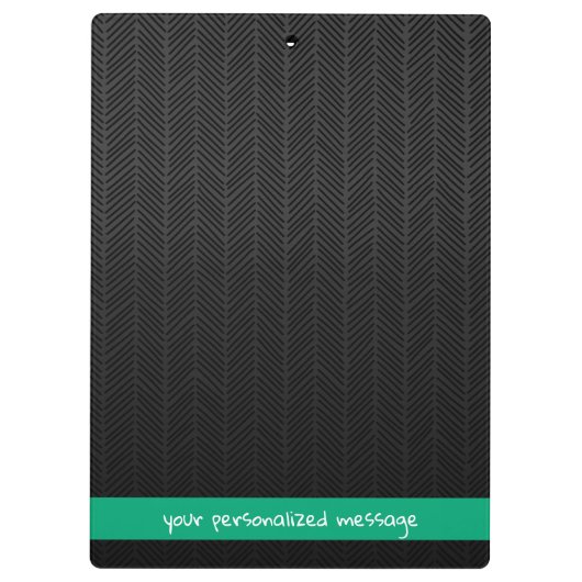 Aangepaste Naam & Bericht Gepersonaliseerd Modern  Klembord (Achterkant)