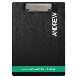 Aangepaste Naam & Bericht Gepersonaliseerd Modern Klembord