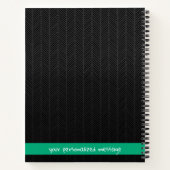 Aangepaste Naam & Bericht Gepersonaliseerd Modern  Notitieboek (Achterkant)