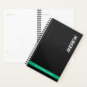 Aangepaste Naam & Bericht Gepersonaliseerd Modern Planner