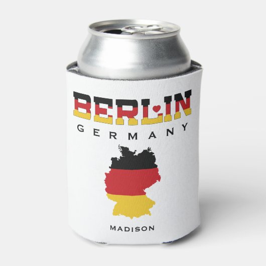 Aangepaste naam Berlijn Duitsland Blikjeskoeler (Blikje Voorkant)