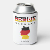 Aangepaste naam Berlijn Duitsland Blikjeskoeler (Blikje Achterkant)