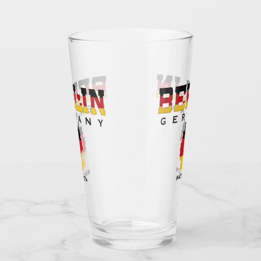 Aangepaste naam Berlijn Duitsland Glas (Rechts)