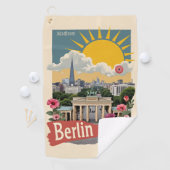 Aangepaste naam Berlijn, Duitsland Golfhanddoek (Insitu)
