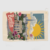 Aangepaste naam Berlijn, Duitsland Golfhanddoek (Horizontaal)