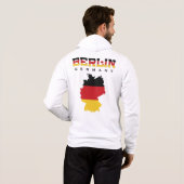 Aangepaste naam Berlijn Duitsland Hoodie (Achterkant volledig)