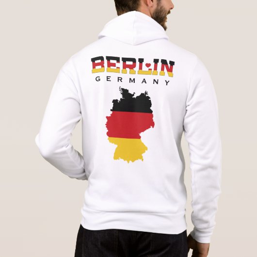 Aangepaste naam Berlijn Duitsland Hoodie (Achterkant)