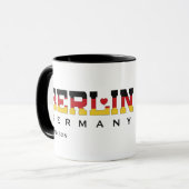 Aangepaste naam Berlijn Duitsland Mok (Voorkant links)