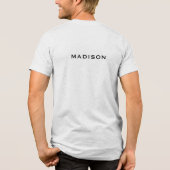 Aangepaste naam Berlijn Duitsland Tri-Blend Shirt (Achterkant)