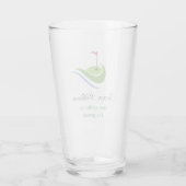 Aangepaste naam Beste Golfer Beer Glass Glas (Achterkant)