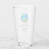 Aangepaste naam Beste Golfer Beer Glass Glas (Achterkant)