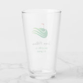 Aangepaste naam Beste Golfer Beer Glass Glas (Achterkant)