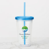 Aangepaste naam Beste Golfer Plastic Tumbler Acryl Drinkbeker (Voorkant)