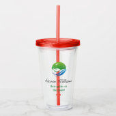 Aangepaste naam Beste Golfer Plastic Tumbler Acryl Drinkbeker (Voorkant)