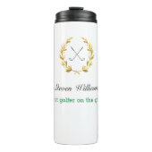 Aangepaste naam Beste Golfer Thermal Tumbler Thermosbeker (Voorkant)