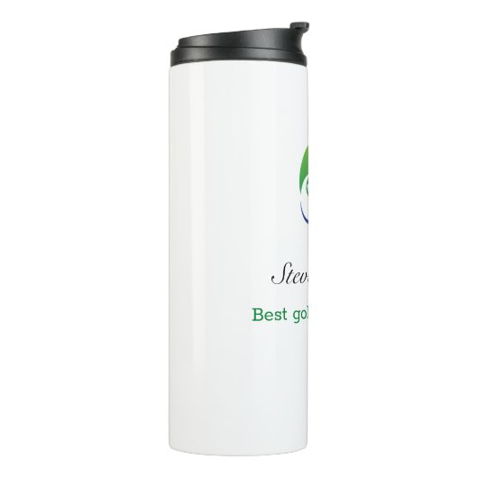 Aangepaste naam Beste Golfer Thermal Tumbler Thermosbeker (Gedraaid links)