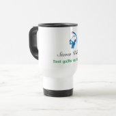 Aangepaste naam Beste Golfer Travel Mug Reisbeker (Voorkant links)