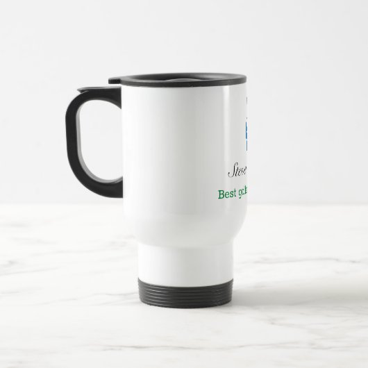 Aangepaste naam Beste Golfer Travel Mug Reisbeker (Links)
