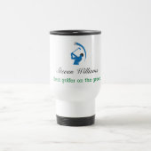 Aangepaste naam Beste Golfer Travel Mug Reisbeker (Center)