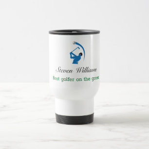 Aangepaste naam Beste Golfer Travel Mug Reisbeker