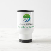 Aangepaste naam Beste Golfer Travel Mug Reisbeker (Center)