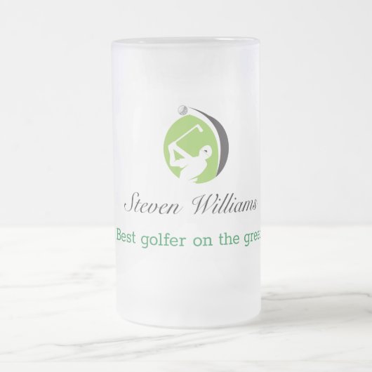 Aangepaste naam Beste Golfer Voorzijde Mok (Center)