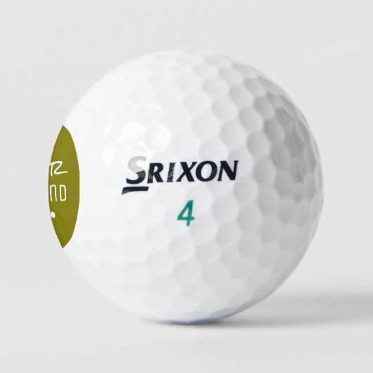 Aangepaste naam Beste Golfer's Olijf Golfballen (Logo)