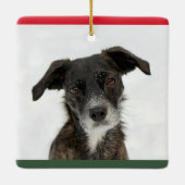 Aangepaste naam beste hond of foto-Afbeelding Keramisch Ornament (Achterkant)