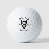 Aangepaste naam beste huwelijk cadeau golfballen (Voorkant)