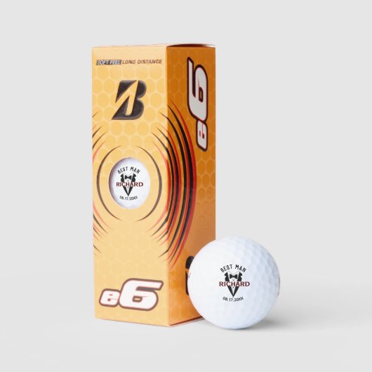 Aangepaste naam beste huwelijk cadeau golfballen (Verpakking)