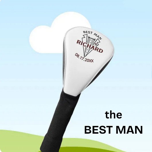 Aangepaste naam beste huwelijk cadeau golfheadcover