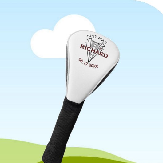 Aangepaste naam beste huwelijk cadeau golfheadcover
