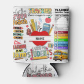 Aangepaste naam beste leraar blikjeskoeler (Voorkant)