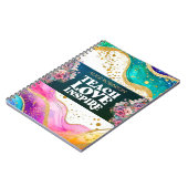 Aangepaste naam Beste leraar ooit Rainbow Pastel Notitieboek (Linkerzijde)