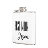 Aangepaste naam Beste Man Flask Heupfles (Links)