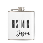Aangepaste naam Beste Man Flask Heupfles (Voorkant)