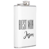 Aangepaste naam Beste Man Flask Heupfles (Rechts)