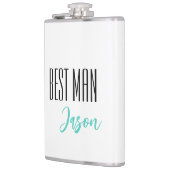 Aangepaste naam Beste Man Flask Heupfles (Links)