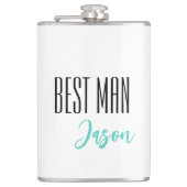 Aangepaste naam Beste Man Flask Heupfles (Voorkant)
