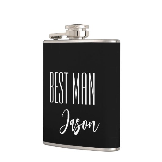 Aangepaste naam Beste Man Flask Heupfles (Links)