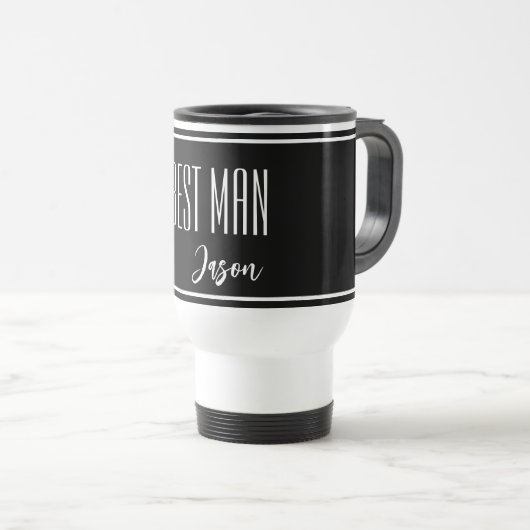 Aangepaste naam Beste man Revel Mug Reisbeker (Voorkant rechts)