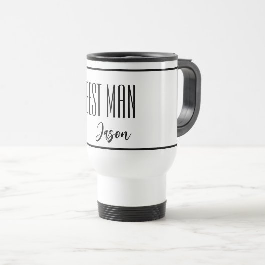 Aangepaste naam Beste man Revel Mug Reisbeker (Voorkant rechts)