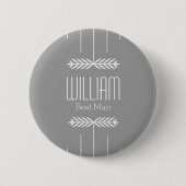 Aangepaste naam Beste man Ronde Button 5,7 Cm (Voorkant)