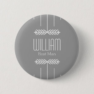 Aangepaste naam Beste man Ronde Button 5,7 Cm