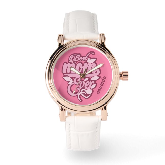 Aangepaste naam "Beste moeder ooit" Horloge (Voorkant)