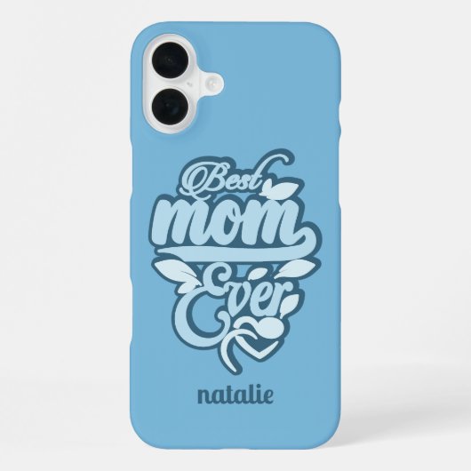 Aangepaste naam "Beste moeder ooit" iPhone Hoesje (Achterkant)