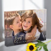 Aangepaste naam beste Nana Ever Gold Glitter-scrip Fotoblokken