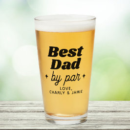 Aangepaste naam Beste pap door par retro cool Glas